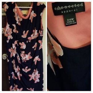 Plus size floral dress